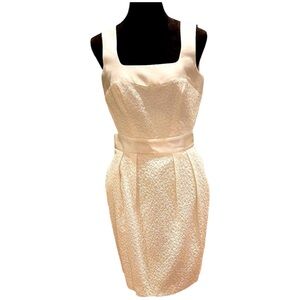 Blumarine, Italian Designer, White Lace Dress with Side Pockets EU44 NWT